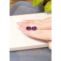 6.10 Ct.Tw.Total Carat Weight Purple Amethyst Pair from Brazil Life Style