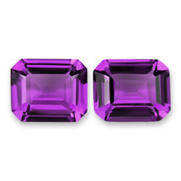 7.94&nbsp;Ct.Tw.Total Carat Weight Purple Amethyst Pair from Brazil Video