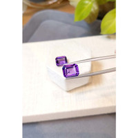 7.94 Ct.Tw.Total Carat Weight Purple Amethyst Pair from Brazil Life Style