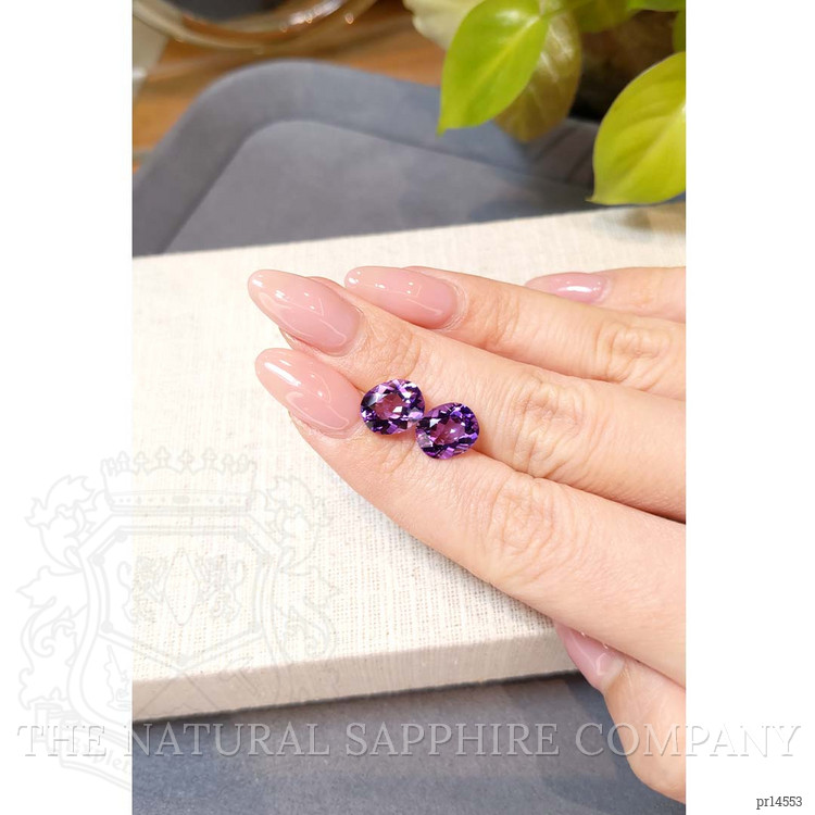 4.76 Ct.Tw. Purple Amethyst Pair from Brazil