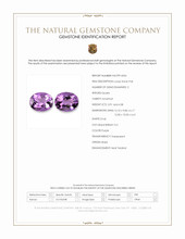 8.29&nbsp;Ct.Tw.Total Carat Weight Purple Amethyst Pair from Brazil Scan Report