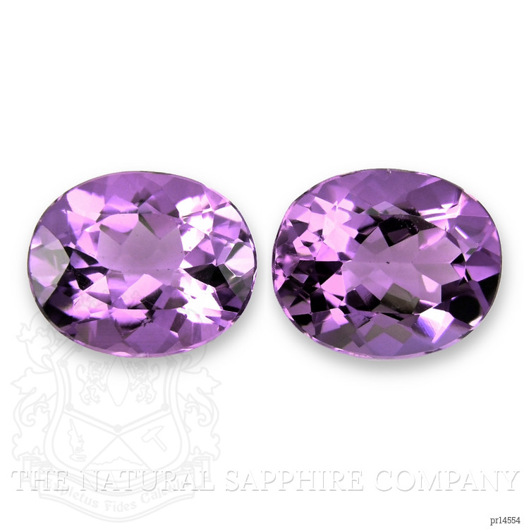8.29 Ct.Tw. Purple Amethyst Pair from Brazil