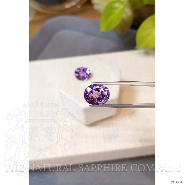 8.29 Ct.Tw. Purple Amethyst Pair from Brazil