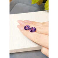 8.29 Ct.Tw.Total Carat Weight Purple Amethyst Pair from Brazil Life Style