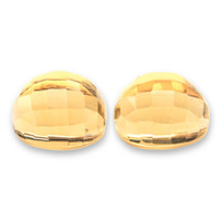 12.24&nbsp;Ct.Tw.Total Carat Weight Yellow Citrine Pair from Brazil Video