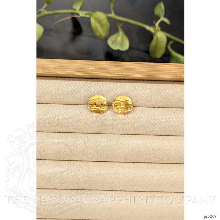 12.24 Ct.Tw. Yellow Citrine Pair from Brazil