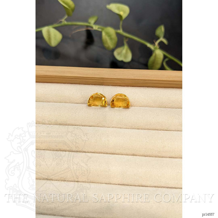 12.24 Ct.Tw. Yellow Citrine Pair from Brazil
