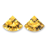 4.27 Ct.Tw.Total Carat Weight Yellow Citrine Pair from Brazil Video