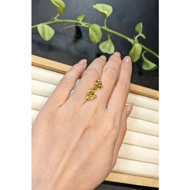 4.27 Ct.Tw. Yellow Citrine Pair from Brazil