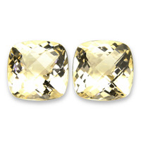 23.00 Ct.Tw.Total Carat Weight Yellow Citrine Pair from Brazil Video