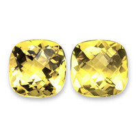 7.37 Ct.Tw.Total Carat Weight Yellow Citrine Pair from Brazil Video