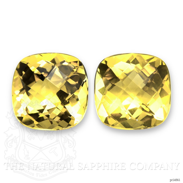 7.37 Ct.Tw. Yellow Citrine Pair from Brazil