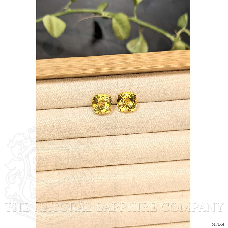 7.37 Ct.Tw. Yellow Citrine Pair from Brazil