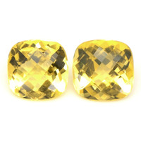 7.32&nbsp;Ct.Tw.Total Carat Weight Yellow Citrine Pair from Brazil Video