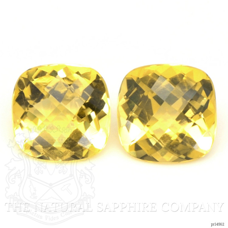 7.32 Ct.Tw. Yellow Citrine Pair from Brazil