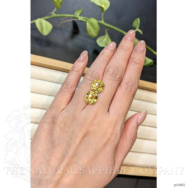 7.32 Ct.Tw. Yellow Citrine Pair from Brazil