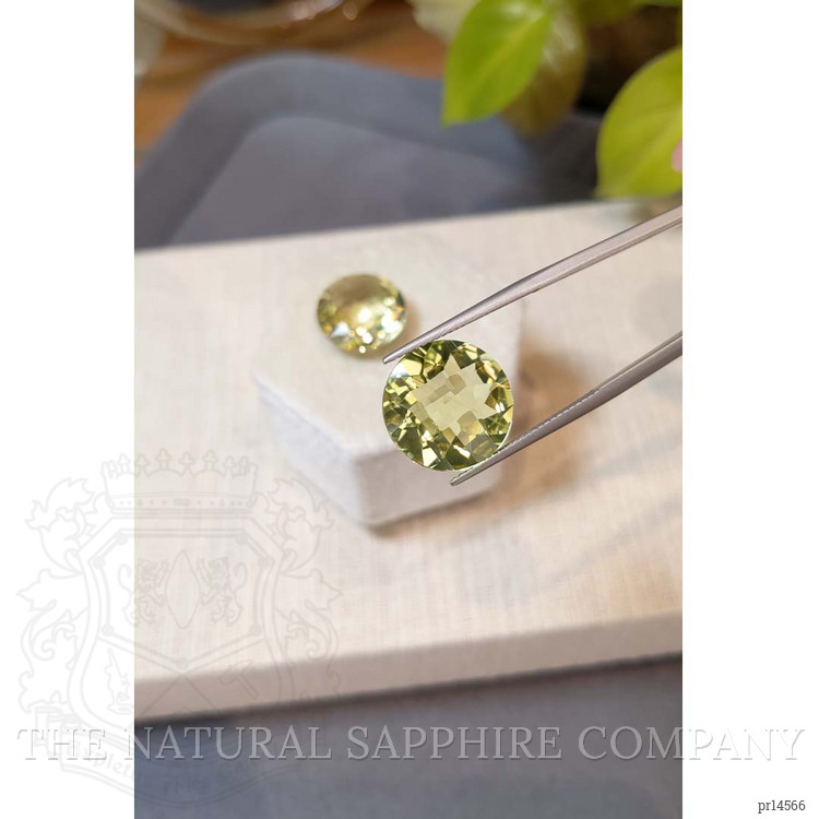 17.83 Ct.Tw. Yellow Quartz Pair from Brazil