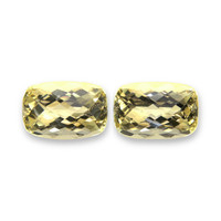 14.69 Ct.Tw.Total Carat Weight Yellow Quartz Pair from Brazil Video