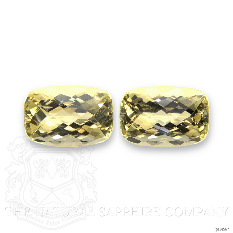 14.69 Ct.Tw. Yellow Quartz Pair from Brazil