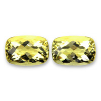 7.83&nbsp;Ct.Tw.Total Carat Weight Lemon Quartz Pair from Brazil Video