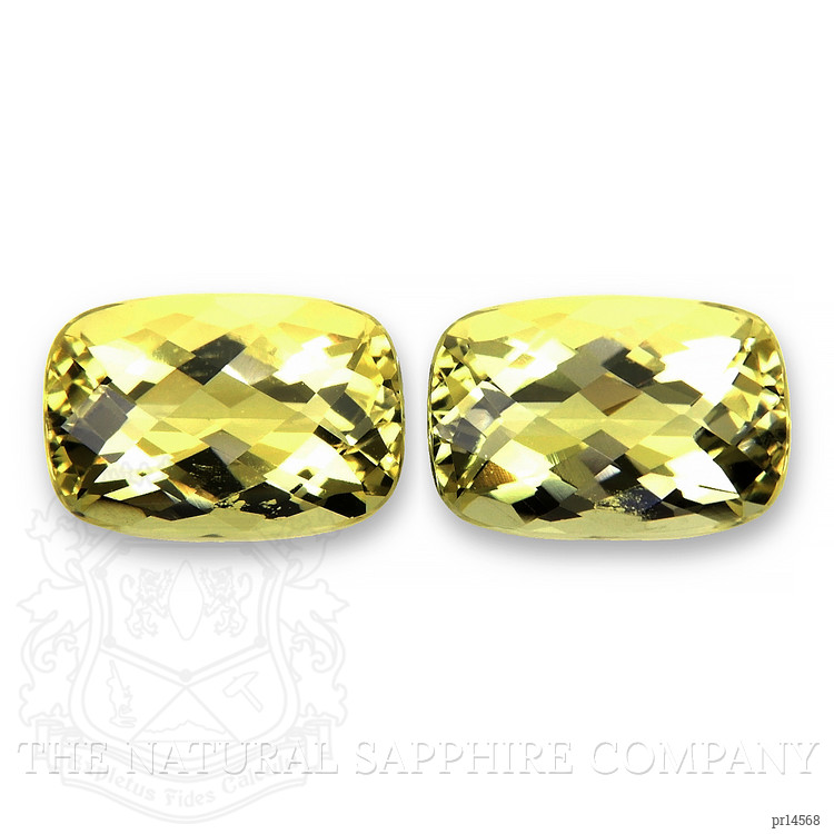 7.83 Ct.Tw. Lemon Quartz Pair from Brazil