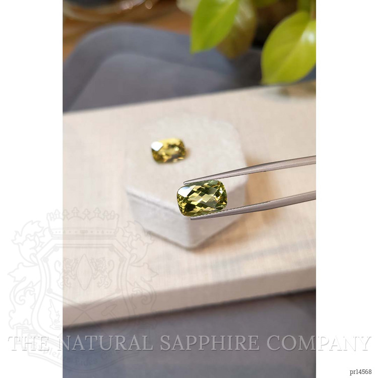7.83 Ct.Tw. Lemon Quartz Pair from Brazil