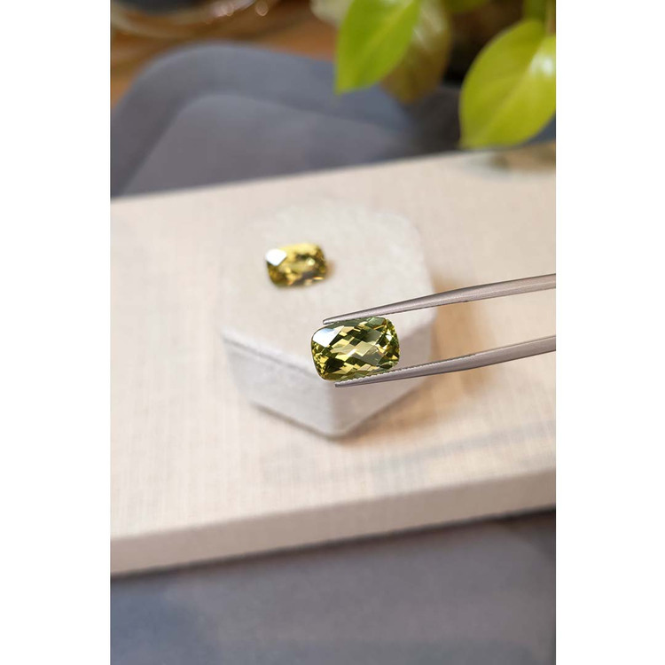 7.83 Ct.Tw. Lemon Quartz Pair from Brazil