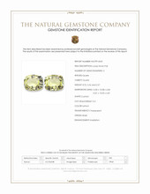 11.13&nbsp;Ct.Tw.Total Carat Weight Lemon Quartz Pair from Brazil Scan Report