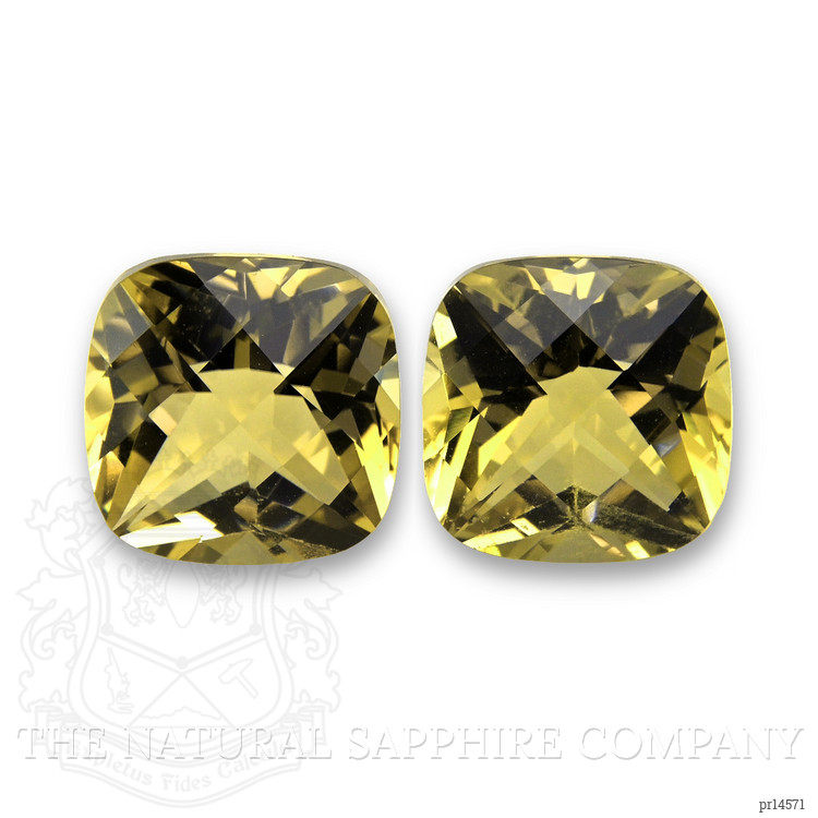 9.64 Ct.Tw. Yellow Quartz Pair from Brazil