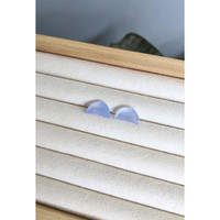 7.65 Ct.Tw.Total Carat Weight Blue Quartz Pair from Brazil Life Style