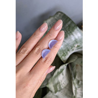7.65 Ct.Tw.Total Carat Weight Blue Quartz Pair from Brazil Life Style
