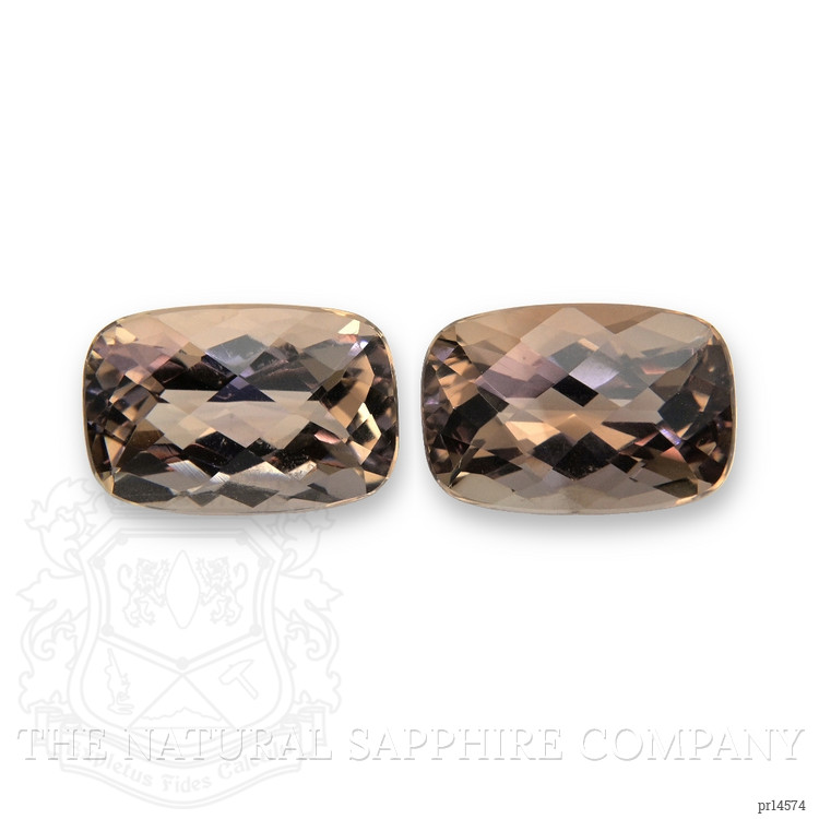 7.55 Ct.Tw. Greyish Brown Smokey Quartz Pair from Brazil