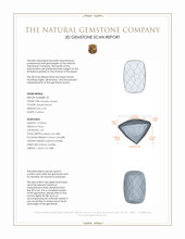 7.55 Ct.Tw.Total Carat Weight Greyish Brown Smokey Quartz Pair from Brazil 3 D Scan Report