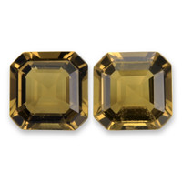 5.49 Ct.Tw.Total Carat Weight Yellow Quartz Pair from Brazil Video
