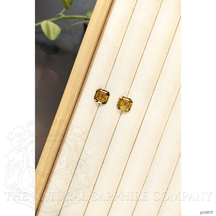 5.49 Ct.Tw. Yellow Quartz Pair from Brazil