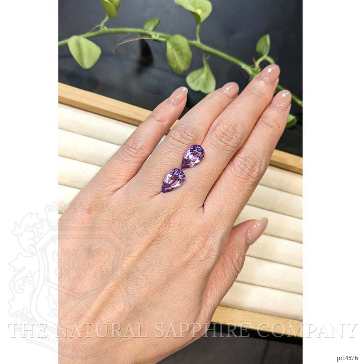 6.42 Ct.Tw. Purple Amethyst Pair from Brazil