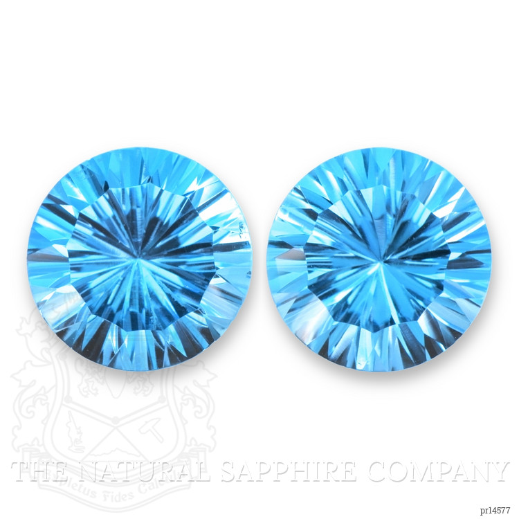 11.24 Ct.Tw. Swiss Blue Topaz Pair from Brazil