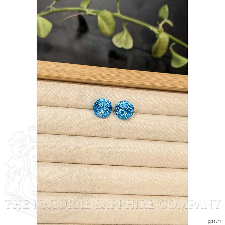 11.24 Ct.Tw. Swiss Blue Topaz Pair from Brazil