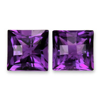 9.42 Ct.Tw.Total Carat Weight Purple Amethyst Pair from Brazil Video