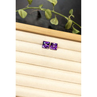 9.42 Ct.Tw.Total Carat Weight Purple Amethyst Pair from Brazil Life Style