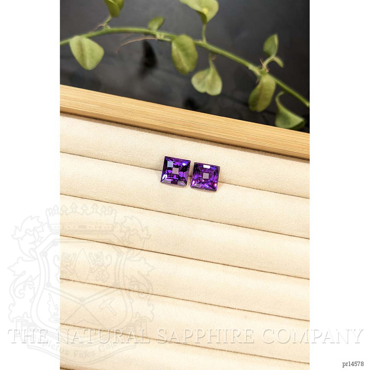 9.42 Ct.Tw. Purple Amethyst Pair from Brazil