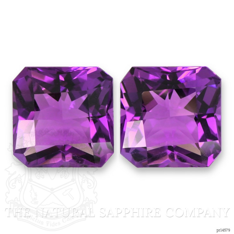 14.16 Ct.Tw. Purple Amethyst Pair from Brazil