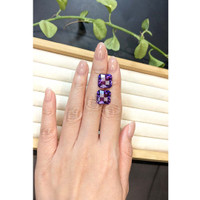 14.16 Ct.Tw.Total Carat Weight Purple Amethyst Pair from Brazil Life Style