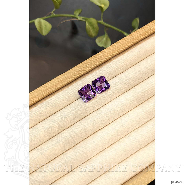 14.16 Ct.Tw. Purple Amethyst Pair from Brazil