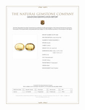 10.46 Ct.Tw.Total Carat Weight Yellow Citrine Pair from Brazil Scan Report