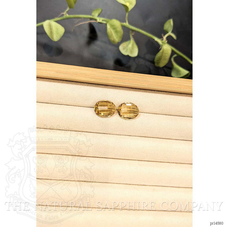 10.46 Ct.Tw. Yellow Citrine Pair from Brazil