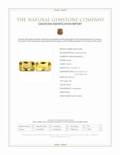 14.33 Ct.Tw.Total Carat Weight Yellow Cabochon Citrine Pair from Brazil Scan Report