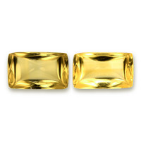 14.33&nbsp;Ct.Tw.Total Carat Weight Yellow Cabochon Citrine Pair from Brazil Video