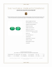 3.00&nbsp;Ct.Tw.Total Carat Weight Emerald Pair from Colombia Scan Report