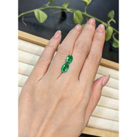 3.00&nbsp;Ct.Tw.Total Carat Weight Emerald Pair from Colombia Life Style